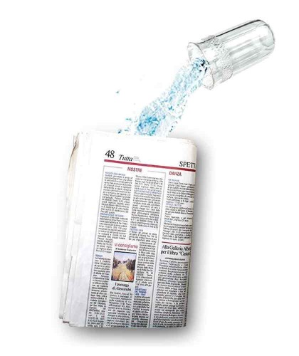 Liquid in the Newspaper