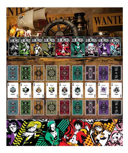 One Piece 9 Decks Set Exclusive Foiled Collection Carti de Joc