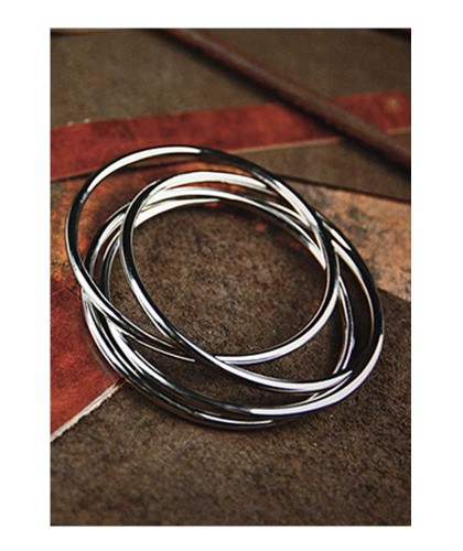 4 Inch Linking Rings Chrome by TCC