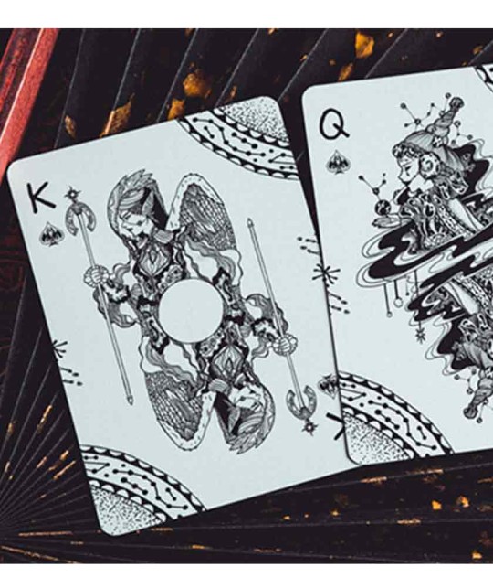 Twelve Imperial Symbols Playing Cards - Monochrome  by KING STAR