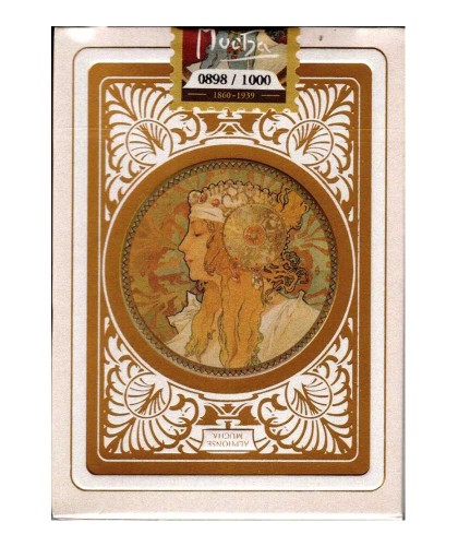 Mucha Gismonda Standard Gold Edition playing cards