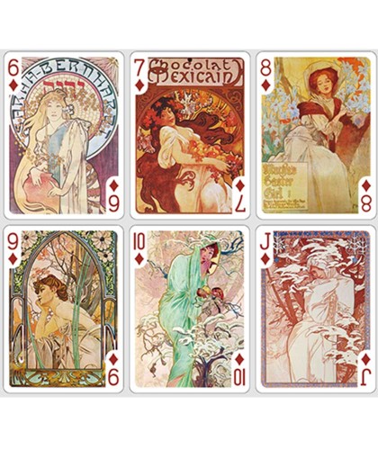 Mucha Gismonda Standard Gold Edition playing cards