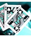 Limited NOC3000X3 Silver Teal Playing Cards