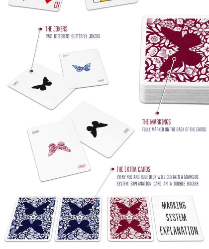 Butterfly Playing Cards Workers Edition Red