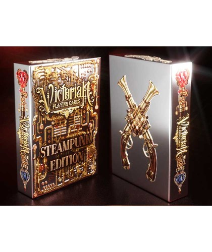 Victorian Steampunk Silver Carti de Joc