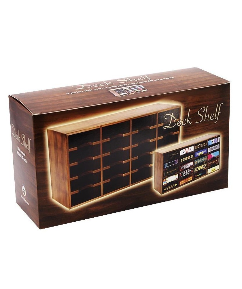 Deck Shelf 20 decks display pentru carti de joc din lemn Jucarie si