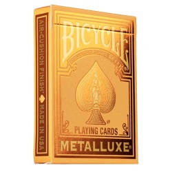 Bicycle Metalluxe Orange Carti de Joc