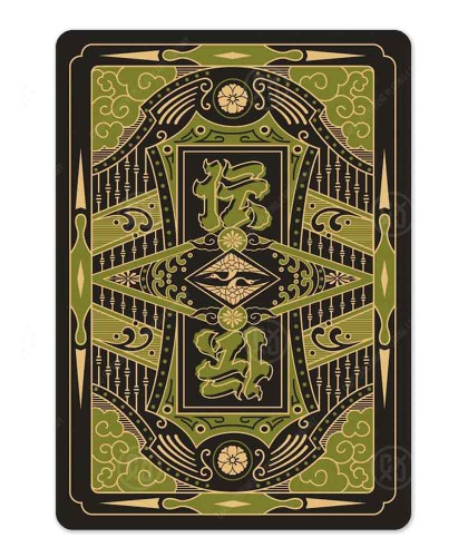Densho Green Playing Cards
