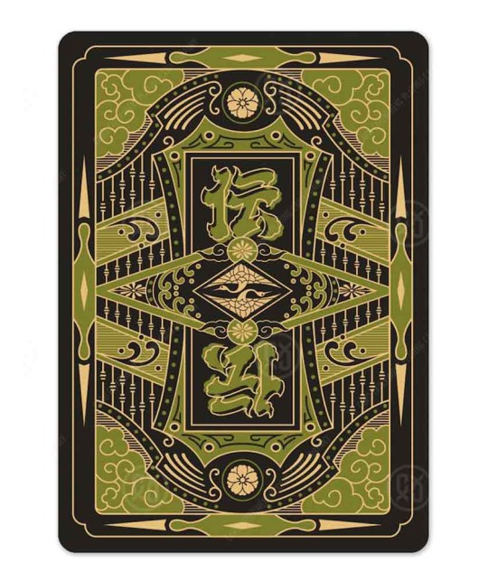 Densho Green Playing Cards