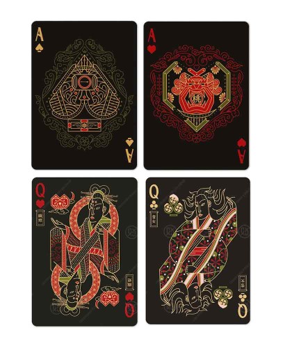 Densho Green Playing Cards