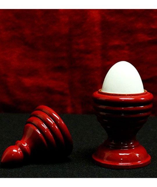 EGG VASE & SILK RED by Premium Magic