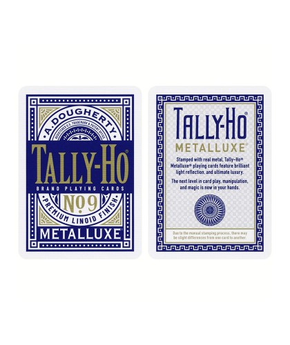 Tally Ho Blue Circle MetalLuxe Carti de Joc