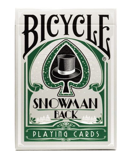 Bicycle Snowman Green Carti de Joc