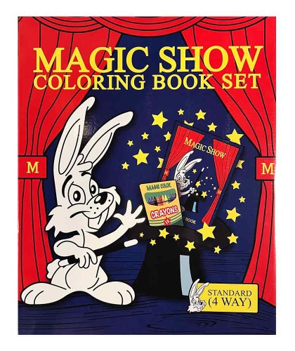 Set de Magie DELUXE MAGIC SHOW Coloring Book SET (4 sensuri)