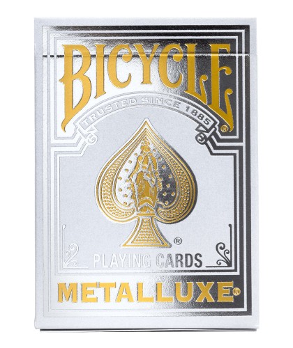 Bicycle Metalluxe Silver Carti de Joc