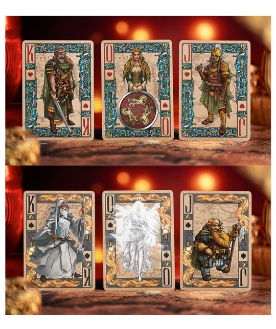 The Lord of the Rings - Two Towers Playing Cards Gilded Edition