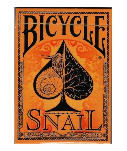 Bicycle Snail Orange Playing Cards