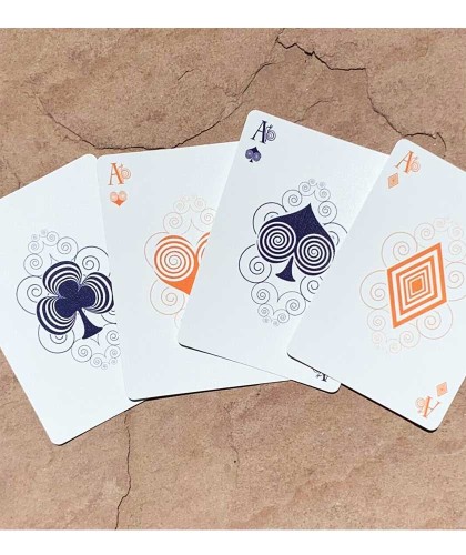 Bicycle Snail Orange Playing Cards