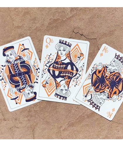 Bicycle Snail Orange Playing Cards