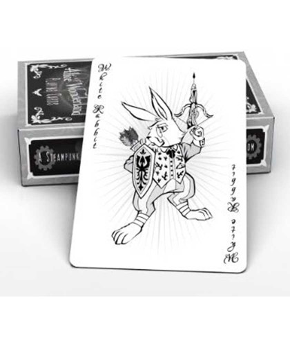 Alice of Wonderland Silver Playing Cards