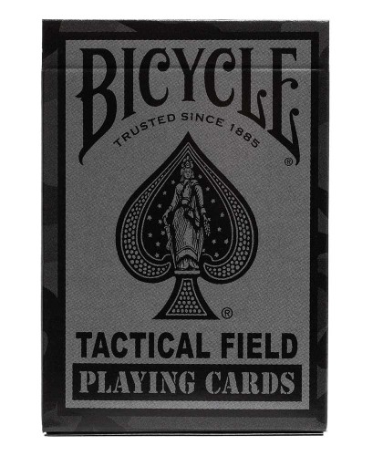 Bicycle Tactical Field Black Carti de Joc