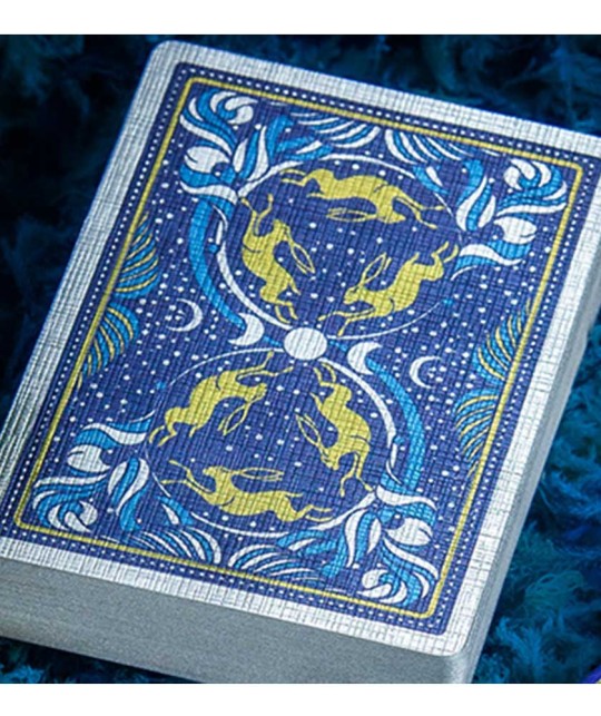 Under the Moon Midnight Blue Jocu Playing Cards