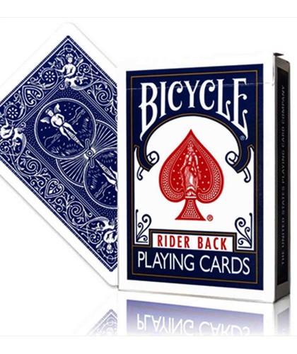 Marked Bicycle Rider Back Blue by Ondrej Psenicka