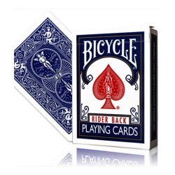 Marked Bicycle Rider Back Blue by Ondrej Psenicka