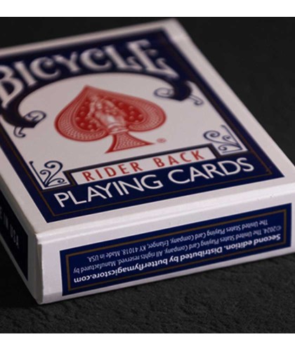Marked Bicycle Rider Back Blue by Ondrej Psenicka
