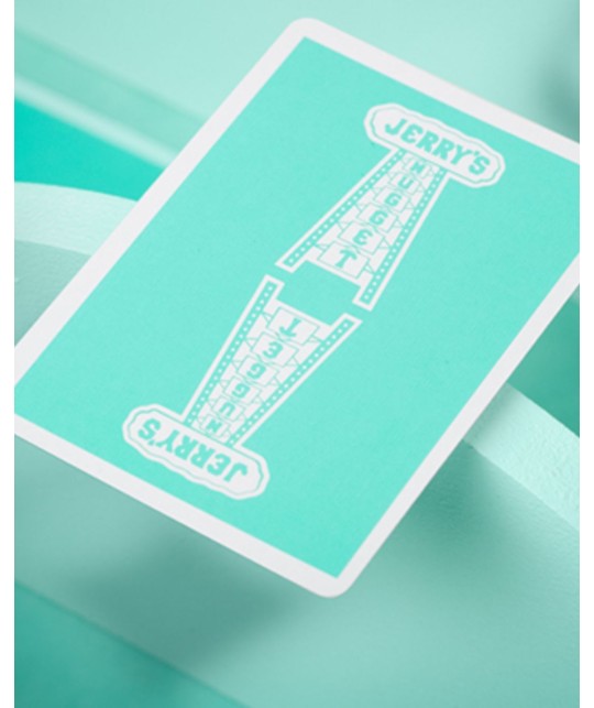 Jerrys Nugget Monotone Tiffany Blue Playing Cards