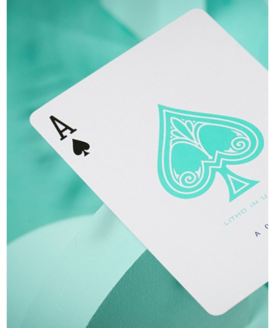 Jerrys Nugget Monotone Tiffany Blue Playing Cards