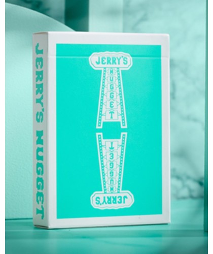 Jerrys Nugget Monotone Tiffany Blue Playing Cards