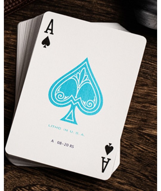 Jerrys Nugget Icey Blue Marked Monotone Playing Cards