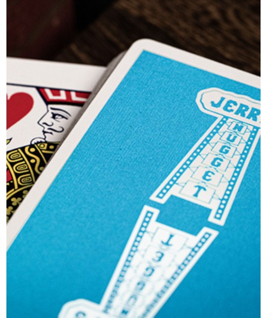 Jerrys Nugget Icey Blue Marked Monotone Playing Cards