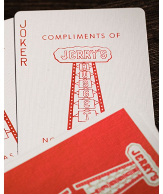 Jerrys Nugget Atomic Red Marked Monotone Playing Cards
