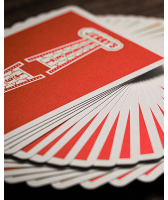 Jerrys Nugget Atomic Red Marked Monotone Playing Cards