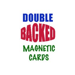 Magnetic Card - Bicycle (2 Per Package) Double Back Red by Chazpro