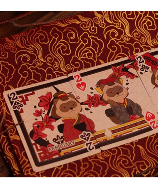 Tanuki Yukaku Hanafuda Carti de Joc