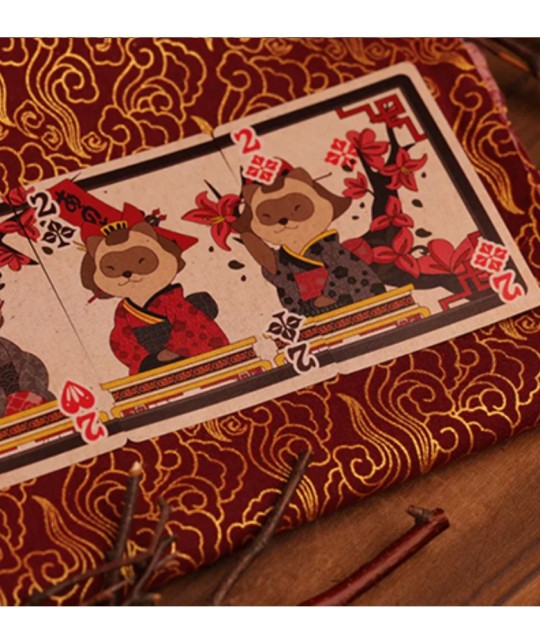 Tanuki Yukaku Hanafuda Carti de Joc