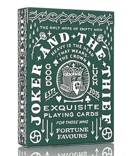 JT Crown Green Playing Cards by Joker and the Thief