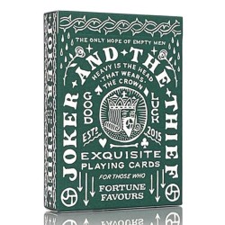 JT Crown Green Playing Cards by Joker and the Thief