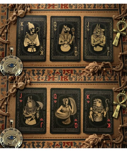 Egypt Mythology Black Edition Green Nile Playing Cards