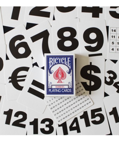 Bicycle Special NUMBERS Blue Carti de Joc