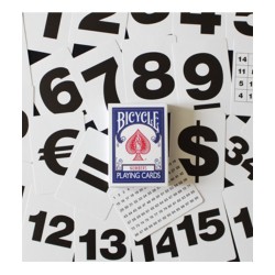 Bicycle Special NUMBERS Blue Carti de Joc