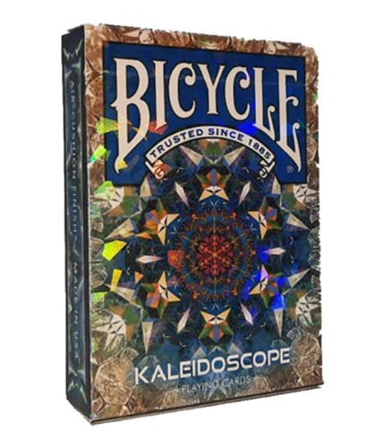 Bicycle Kaleidoscope Blue Playing Cards