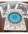 Bicycle Kaleidoscope Blue Playing Cards