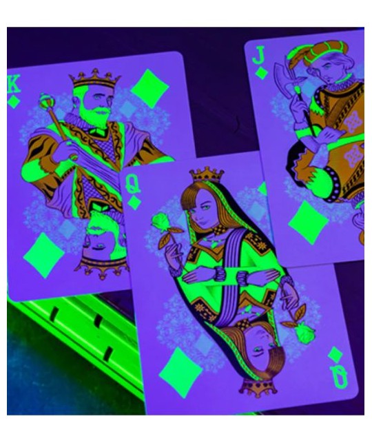 Bicycle Neon Rider Back Green-Glo Deck Playing Cards Bicycle Neon Rider Back Green-Glo Deck Playing Cards