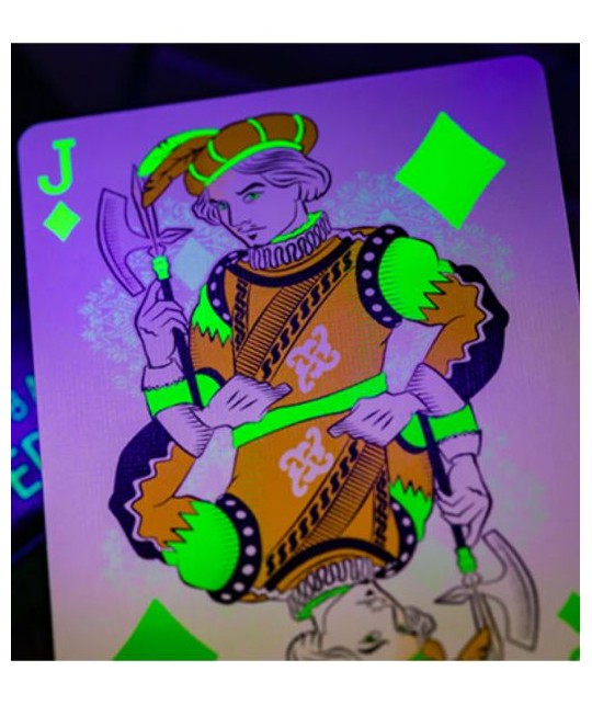 Bicycle Neon Rider Back Green-Glo Deck Playing Cards Bicycle Neon Rider Back Green-Glo Deck Playing Cards