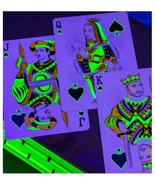 Bicycle Neon Rider Back Green-Glo Deck Playing Cards Bicycle Neon Rider Back Green-Glo Deck Playing Cards