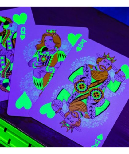 Bicycle Neon Rider Back Green-Glo Deck Playing Cards